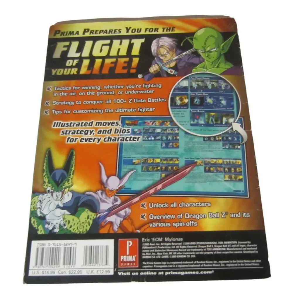 Dragon Ball Z Budokai Tenkaichi Prima Official Game Guide Funimation Atari PS2